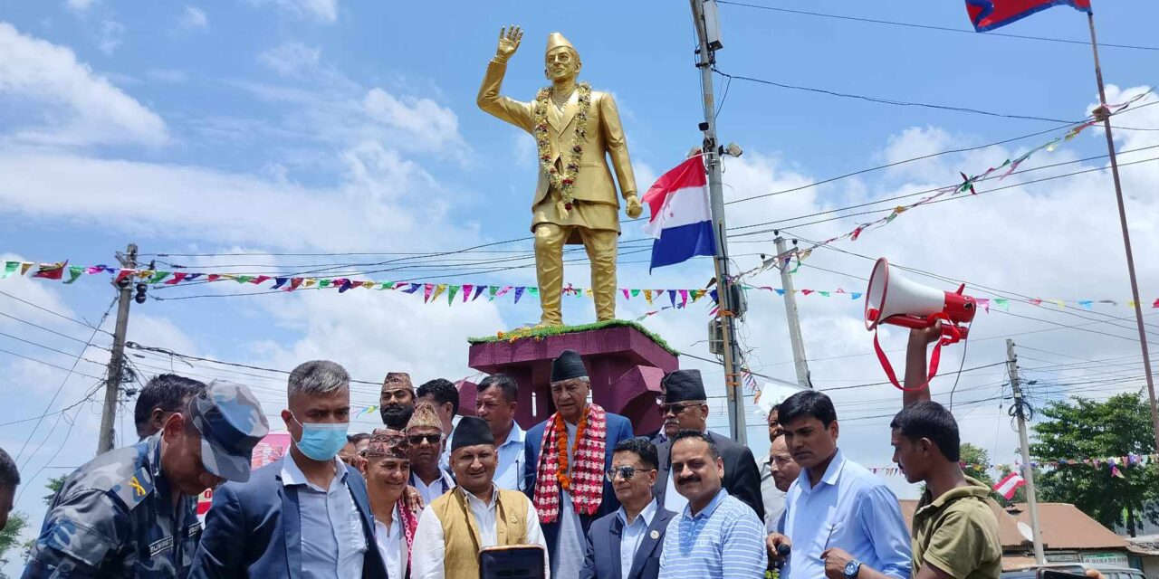 इनरुवामा बीपीको सालिक अनावरण