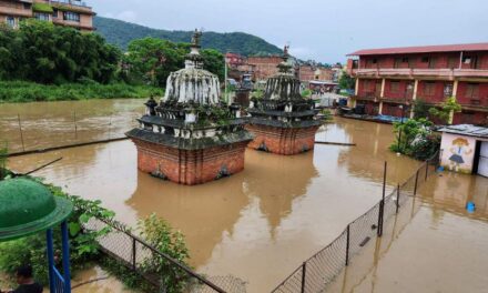 अबिरल वर्षाका कारण काठमाडौँका विभिन्न क्षेत्र जलमग्न