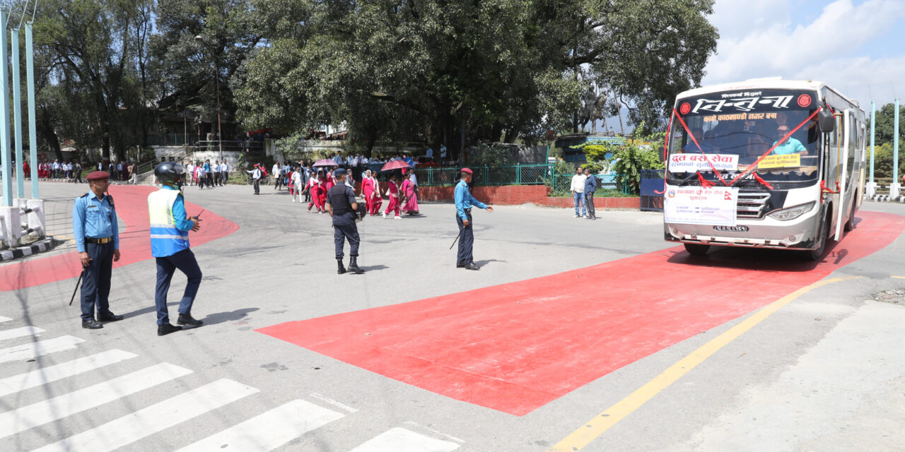 काठमाडौंमा द्रुत बस सेवा सुरु, अब ४५ मिनेटमै सूर्यविनायकदेखि रत्नपार्क