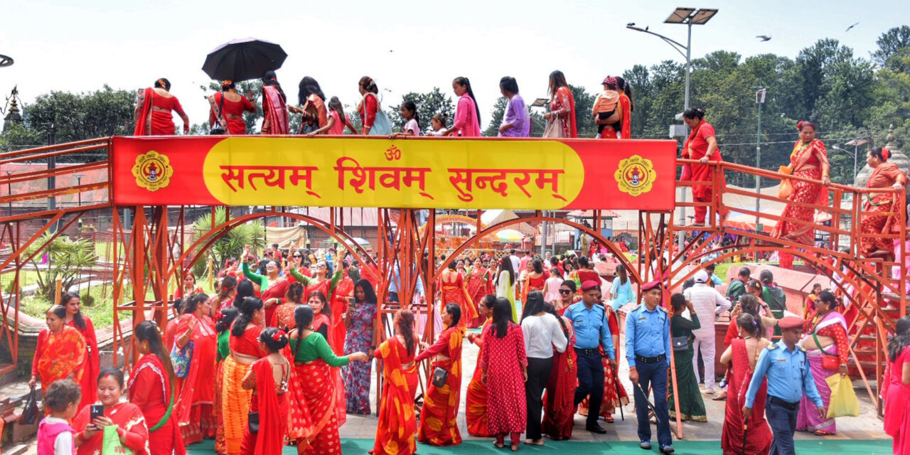 हरितालिका (तीज) मनाइयो, पशुपतिमा करिब पाँच लाख दर्शनार्थी